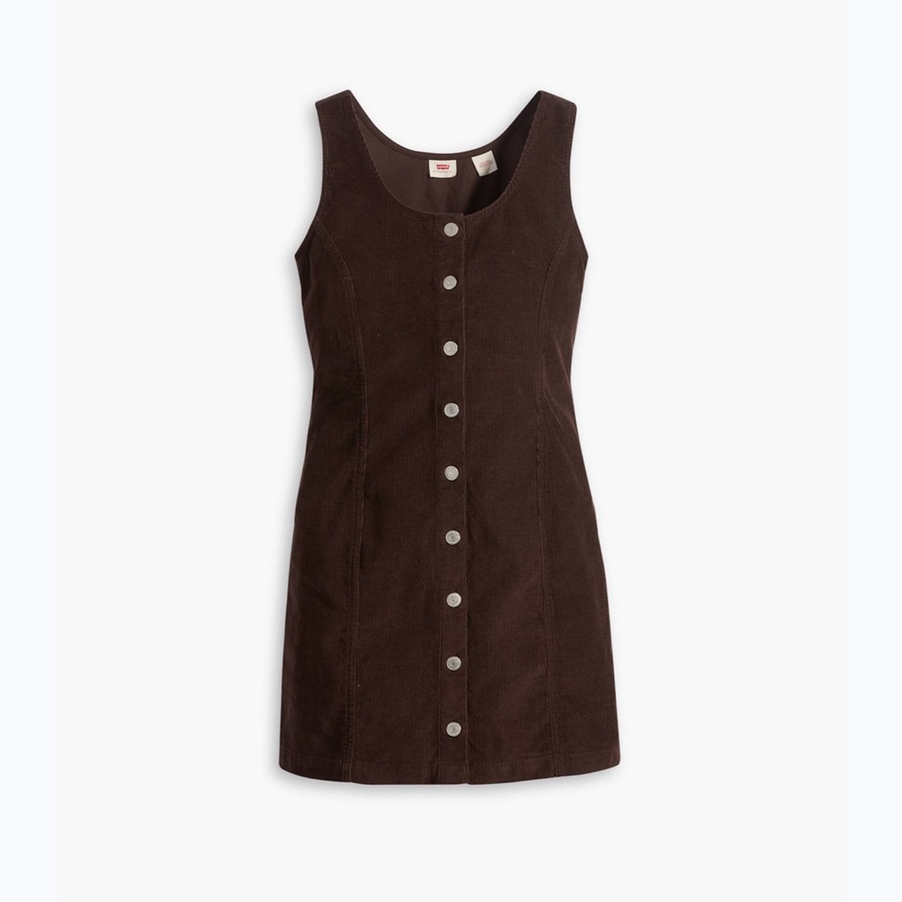NEW Levi’s Chocolate Brown Corduroy Mini Dress XS